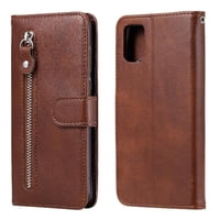 Gangxun - Funda Con Cremallera Para Samsung Galaxy A31, Carcasa Cartera De Cuero Pu Con Soporte Y Tarjetero