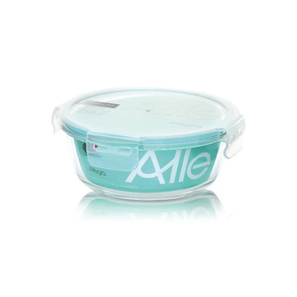 Hermético Vidrio Redondo 720ML 1 Pieza Transparente, 1 Un