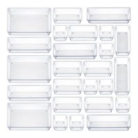 Bothyi - Divisores Organizadores De Cajones De Maquillaje Versátiles Transparentes Para Joyas Juego De 25