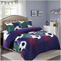 Wyj Hogar - Cubrecama Plush Con Chiporro Plaza Y Media 007