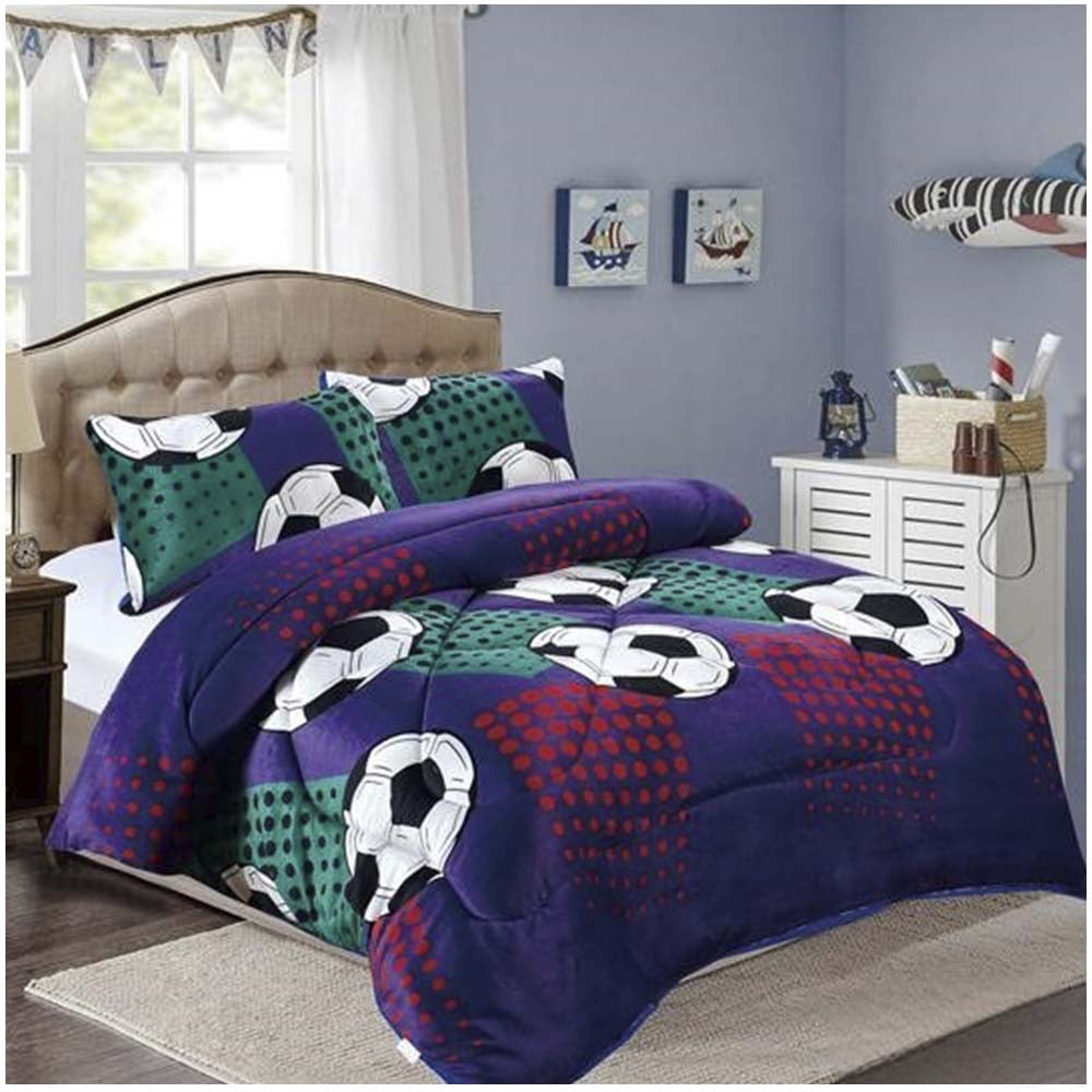 Wyj Hogar - Cubrecama Plush Con Chiporro Plaza Y Media 007