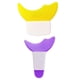thumbnail image 4 of 2x Plantillas De Delineador De Ojos Plantilla De Silicona Herramientas De Maquillaje De Ojos L Violeta S Amarillo, 4 of 5