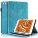 thumbnail image 1 of Funda con relieve del Árbol de la Vida para tablet ipad mini 1/2/3/4/5 con soporte, ranuras para tarjetas y soporte para lápiz óptico. Azul, 1 of 6