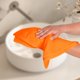 thumbnail image 4 of Juego de 6 toallas de mano BOUTIQUO 41 × 71 cm, color naranja, algodón, 4 of 6