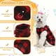 thumbnail image 3 of Uxcell Chaleco de Forro Polar para Perros, Abrigo de Forro Polar Elástico con Anillo para Correa Ropa Gruesa de Invierno para Mascotas Suave (S, Cuadros, Rojo Negro/Negro Blanco, 2 Paquetes), 3 of 7