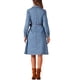 thumbnail image 3 of INSPIRE CHIC Vestido de mezclilla para mujeres de regreso a clases con mangas largas, botones, línea A, cinturón, vestido clásico de mezclilla M azul claro, 3 of 6