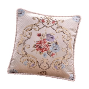 Bothyi - Funda De Almohada Bordada, Funda De Almohada Retro Para Decoración Del Hogar, Color Beige