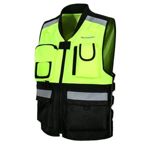 Chaleco Reflectante Para Motociclismo Oxford 600D Motowolf 0504 Negro - Talla Xl