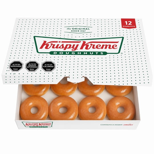 Caja Donuts Glaseadas Original 12 Un 576 g Krispy Kreme
