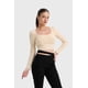 thumbnail image 2 of Polera Mujer Escote Cuadrado Beige, 2 of 4