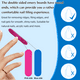 thumbnail image 5 of Mini limas de uñas al por mayor, 100 unidades, desechables, de doble cara, tamaño de viaje, para hombres, mujeres y niños, 5 of 5