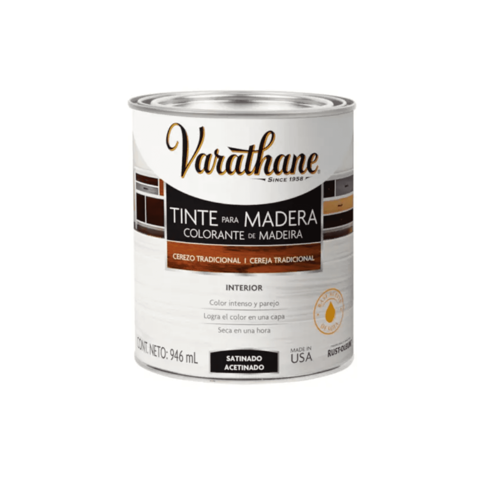 Pintura Tinte Para Madera Varathane Cerezo Tradicional 946 Ml