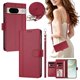thumbnail image 2 of Funda Cartera para Google Pixel 8A con Bolsillo para Billetes, Rojo, 2 of 6