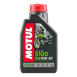 Aceite Para Motor Motul Semi-Sintético 10W-40 Para Moto/Cuatriciclo De 1 Unidad X 1L