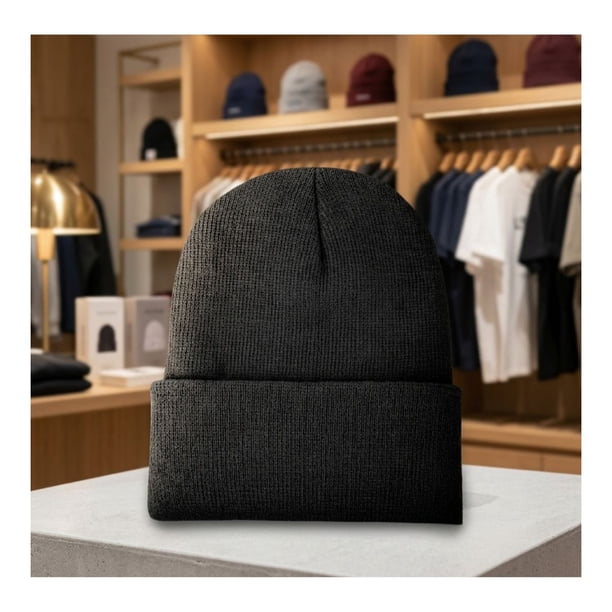 Gorro Beanie De Lana Hombre Mujer Térmico Con Forro Polar