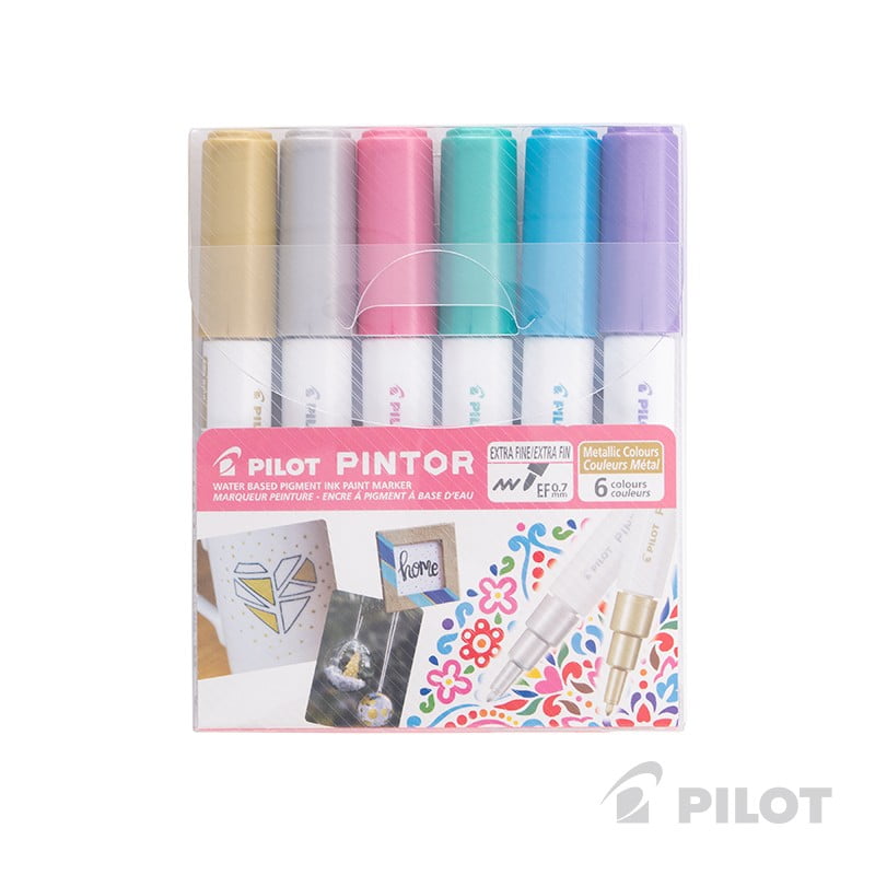 Pilot - Pintor Set Colores Metalicos Punta Extra Fina