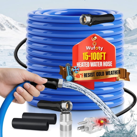 Manguera de agua calentada Wufoty de 25 pies para RV, anticongelante -47 °F