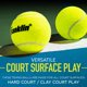 thumbnail image 4 of Pelotas de tenis Franklin Sports Practice, tamaño oficial, paquete de 3, 4 of 9