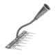 thumbnail image 1 of Garden Rake La césped aflojamiento práctico herramienta de mano de servicio pesado versátil y resistente para jardinería cultivación del patio al aire 7 dientes, 1 of 5