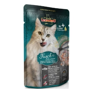 Genérico - Alimento Leonardo Sabor Pescado Y Camarones - Pouch 85 G Blanco 756335-1