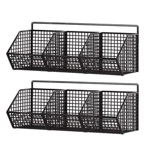 Bothyi - 2X Frutero Colgante Minimalista 3 Rejillas Para Frutas Verduras Aperitivos Hogar Negro