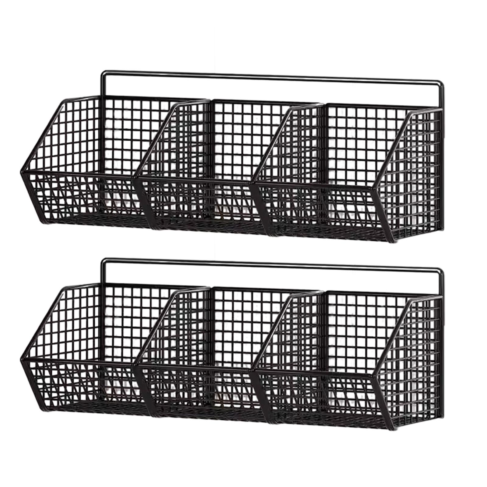 Bothyi - 2X Frutero Colgante Minimalista 3 Rejillas Para Frutas Verduras Aperitivos Hogar Negro