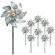 thumbnail image 1 of Molinetes reflectantes, paquete de 8, extra brillantes, para decoración de jardín, repelentes de aves, disuasorios para ahuyentar a las aves del patio, jardín, granja, 1 of 6