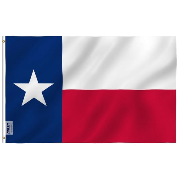 Bandera Anley Texas State, poliéster, 90 x 150 cm, con ojales de latón