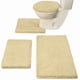 thumbnail image 1 of Juego De Alfombras De Baño De 4 Piezas Con Tapa De Inodoro Color Beige, 1 of 3