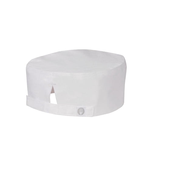 Gorro de Chef Unisex Chef Works Blanco Poliéster/Algodón Talla Única
