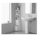 thumbnail image 2 of Estante Organizador De Baño Esquinero Porta Papel Y Cajonera Blanco, 2 of 2
