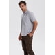thumbnail image 2 of Polera Hombre Piqué Básica Lisa Gris Melange - lV, 2 of 4