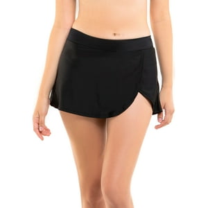 Samia - Bikini Calzón Falda Negro Xl