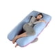 thumbnail image 1 of Almohada para embarazadas, almohada en forma de U desmontable y lavable, cojín grande, almohada de cintura, 1 of 5