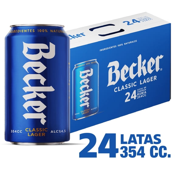 Cerveza Becker Pack Lata x24 354cc