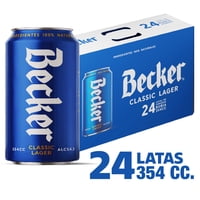 Cerveza Becker Pack Lata X24 354Cc
