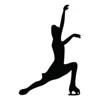 Rienda Libre Graphics - Decomural Ice Skate Pose Ice Skating Ws-42946