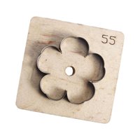 Magideal - Troquel De Corte De Cuero De Flores, Plantilla De Corte Multifunción Para Álbum De Recortes De Madera, Plantilla De Corte De Cuero Diy Para Artesanía 55Mm