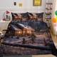 thumbnail image 1 of Christmas Tree Gifts Santa Claus Quilt Duvet Cover Set Soft Doona Cover3-Piece Bedding Set, 1 of 5