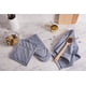 thumbnail image 4 of Delantal de cocina DII de algodón chambray azul con tira ajustable, 4 of 8