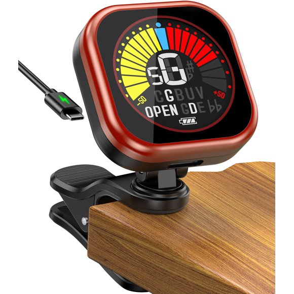 Afinador de Guitarra New Bee de Clip con Pantalla a Color Recargable