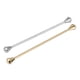 thumbnail image 4 of 2pcs estilo francés Barbell Pin corbata Clip Bar traje de fiesta de bodas ornamento, 4 of 5