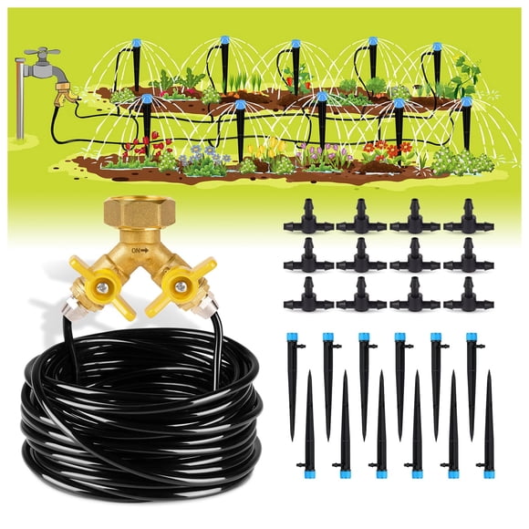 Kit de Riego por Goteo HIRALIY 15 m Sistema de Riego Automático