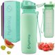 thumbnail image 1 of Botella de agua Hydracy con marcador de tiempo, 500 ml, sin BPA, 1 of 8