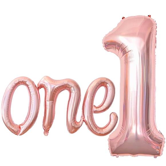 Globo CYHTHSY Rosa Dorado Número 1 y One de 40 pulgadas