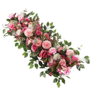 Bothyi - Decoración De Arco De Fondo De Flores De Boda Artificiales Para Boda Rosa