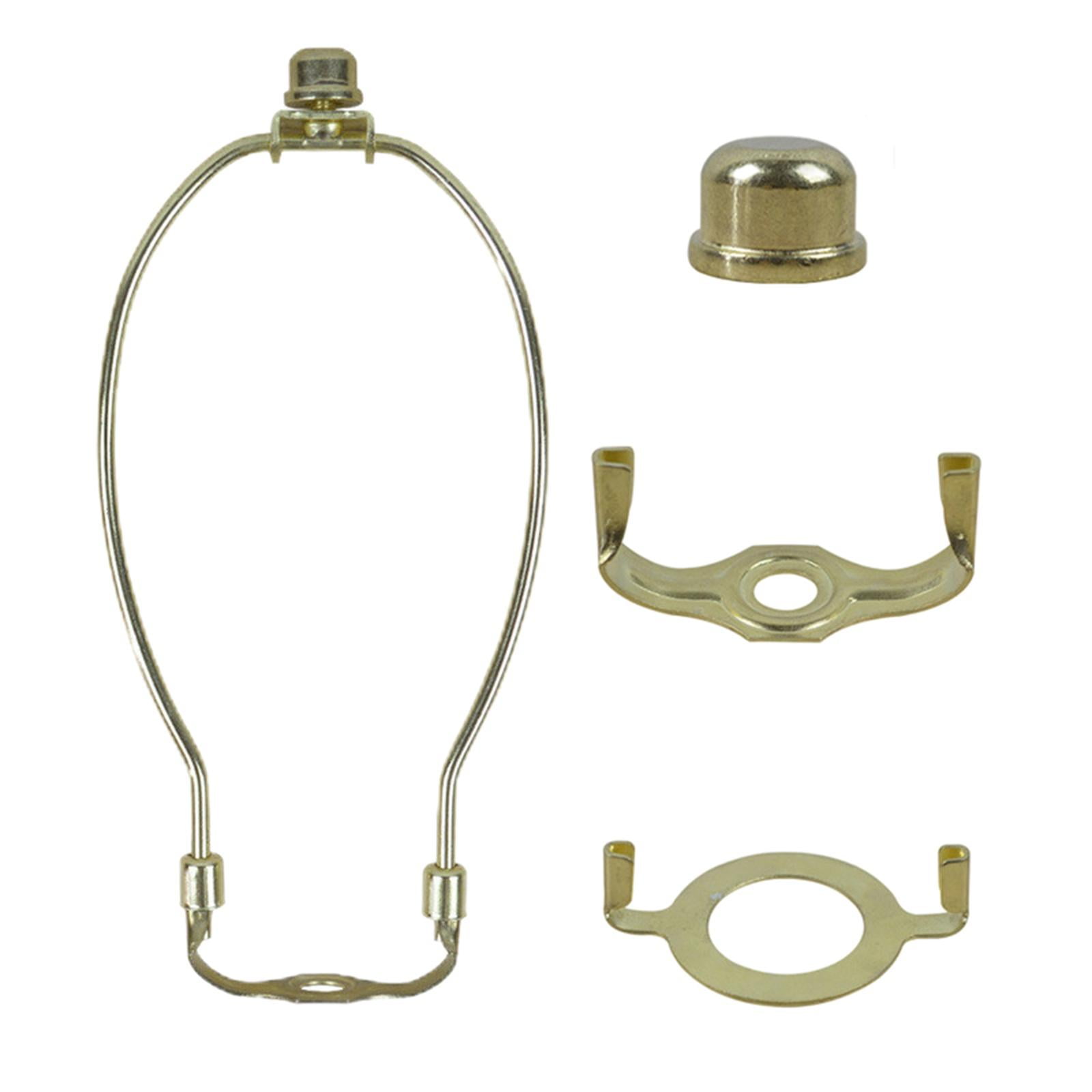 Ioensy - Lámpara Desmontable Arpa Con Terminal Para Luz De Mesa/piso Dorado 10,5x20,3cm