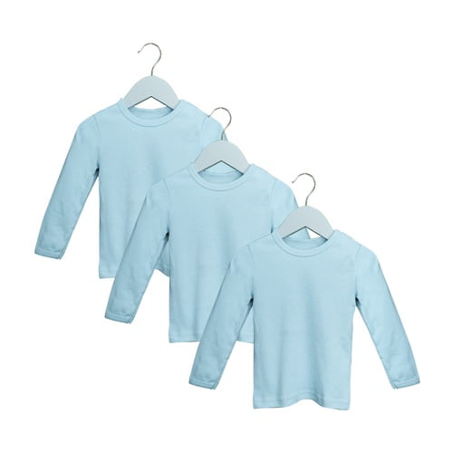 Set de 3 Camisetas Celeste Talla 6-9M