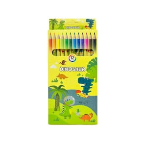 Gdchile - Lapices Set Verde 12 Colores Dinosaurios