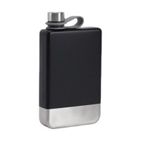 Bothyi - Frasco De Alcohol Para Cadera, Botella De Vino Ligera Para Viajes, Senderismo, Negro